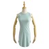 Round neck elastic sleeveless tight solid color dress NSXDX120871