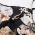 chaleco de tirantes con borde de encaje sin espalda con estampado floral y cuello en v de verano NSNXG121099