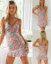 ruffle stitching floral print backless slip dress NSJKW121138
