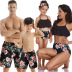 print high-waist beach shorts parent-child father-son swimsuit  NSHYU121330