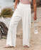 wide-leg cotton linen loose trousers NSSYD122236