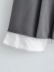 falda ultracorta plisada con pespuntes de color liso y cinturón NSXDX121500
