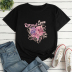 Personalized Letter Print Loose short sleeve T-Shirt NSYAY126443