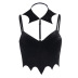 hanging neck sling Diablo backless Bats solid color vest NSGYB121591