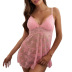 lace hollow see-through nightdress with panties NSQMY121675