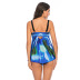 large size gradient fireworks print sling split swimsuit two-piece set （multicolor） NSJHD121690