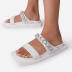 square head flat thick-soled sandals NSYBJ121702