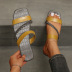 woven flat-heeled one word two wear beach fashion slippers  NSYBJ121715
