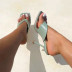 solid color square toe stiletto flip-flops NSYBJ121716
