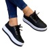 thick bottom round toe sneakers NSYBJ121720