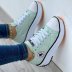 low-top thick-soled mid-heel lace-up canvas shoes NSYBJ121742
