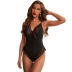 solid color hollow embroidery see-through One-Piece Underwear NSQMY122033