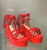 solid color wedge heel thick bottom strap sandals NSYBJ122125
