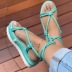round toe thick-soled hemp rope woven sandals NSYBJ122128