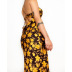 vestido lencero ajustado sin espalda con estampado de flores NSCXY122369