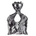 print/solid color hanging neck backless lace-up rings vest NSHTL122420