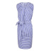 blue striped sleeveless round neck casual dress  NSJR122431