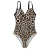 sexy low-cut leopard print one-piece swimsuit NSOLY122443