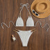 sexy striped print halterneck bikini split two-piece swimsuit  NSOLY122447