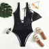 sexy traje de baño de dos piezas con estampado de lunares y bikini dividido NSOLY122451