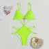 sexy green one piece bikini swimsuit  NSOLY122471