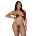 printing bikini with sunscreen blouse three-piece swimwear set NSHBG122624