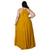 Vestido de color sólido sin mangas con tirantes grandes y sueltos de talla grande NSLNW122682