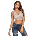 wrap chest lace hollow embroidery underwear top NSMDS123010