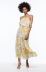 floral print sleeveless print sling dress NSLAY123183
