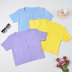 solid color loose short sleeve short cardigan knitwear NSYAY123457
