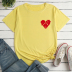 Heart Print Loose short sleeve T-Shirt NSYAY123456