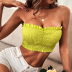 Summer sleeveless solid color tube top vest NSYID117632