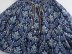 blue Printed long-sleeved lapel lace-up short shirt Dress NSAM123240