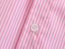 pink striped lapel single-breasted poplin blouse  NSAM123245