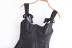 black square neck backless sling short dress  NSAM123249