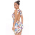 printing butterfly backless sleeveless dress NSHBG123302
