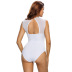 lace hidden button sleeveless backless tight-fitting one-piece underwear NSMDS123385
