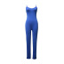 sexy solid color low-cut backless sling jumpsuit  NSJZC123754