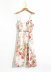 floral printed long slit suspender dress NSLQS123867