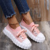 knitted lace-up Thick-soled shoes NSJJX123920