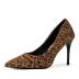 zapatos de tacón bajo de gamuza con punta negra/estampado de leopardo NSHYR123936
