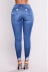 high waist elastic slim-fit jeans NSGJW117310