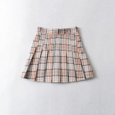 Plaid Pleated Skirt NSXDX117333