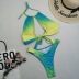 gradient color print hollow one-piece swimsuit NSVNS117423