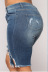 pantalones cortos de mezclilla rasgados de talla grande NSGJW117447