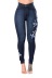 embroidered elastic high waist slim-fit jeans NSGJW117520
