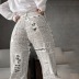 jeans rectos con estampado de periódico NSXDX117540