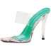 transparent pu crystal high-heeled fish mouth shape slippers NSSZY117670