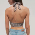 printing V-neck slim backless hanging neck vest NSHTL117787