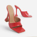 wine glasses high-heeled PU leather slippers  NSHYR117876